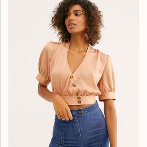 Stay Bold button down top by Free People